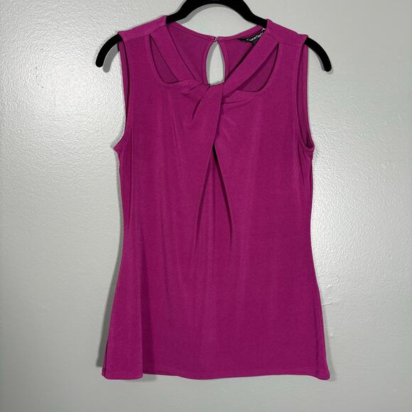 41 Hawthorn Women's Dark Pink Twist Front Corpcore Top - Size Small - Sleeveless - Picture 1 of 6